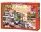 1000 Piece Jigsaw Puzzle, Romantic City Sunset, charming riverside terrace, painterly landscape, Adult Puzzle, Castorland C-104956-2